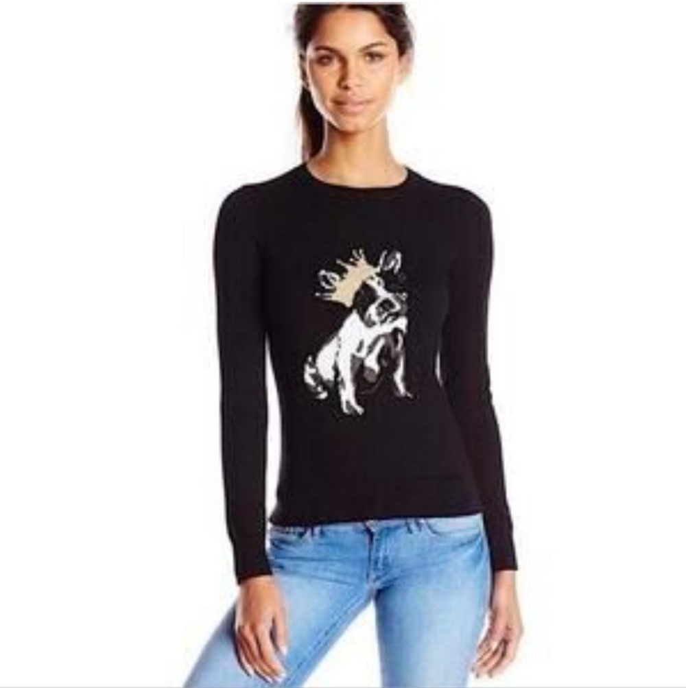 Ted Baker Black Sweater French Bulldog